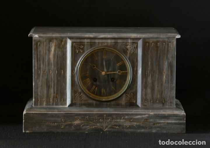Relojes de carga manual: RELOJ DE M&Aacute;RMOL GRIS - Foto 1