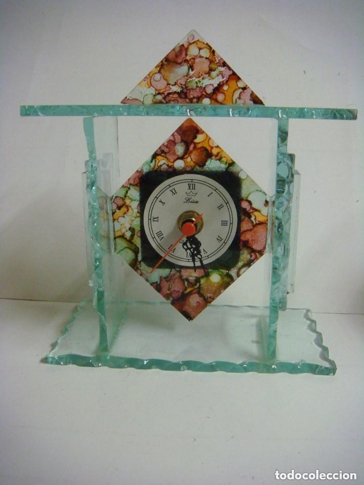 Relojes de carga manual: RELOJ DE MESA EN CRISTAL - Foto 1