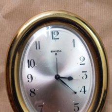 Relojes de carga manual: HERMOSO RELOJ DESPERTADOR SWIZA 8 CUERDA. ALARMA. HECHO EN SUIZA. Lote 260372755