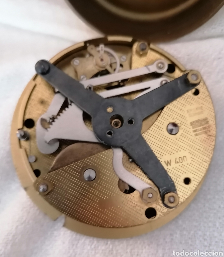 Relojes de carga manual: Antiguo Reloj Bronce Cuerda. - Foto 10