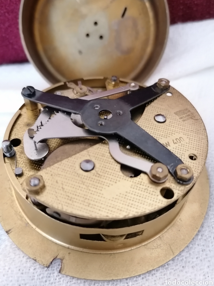 Relojes de carga manual: Antiguo Reloj Bronce Cuerda. - Foto 11