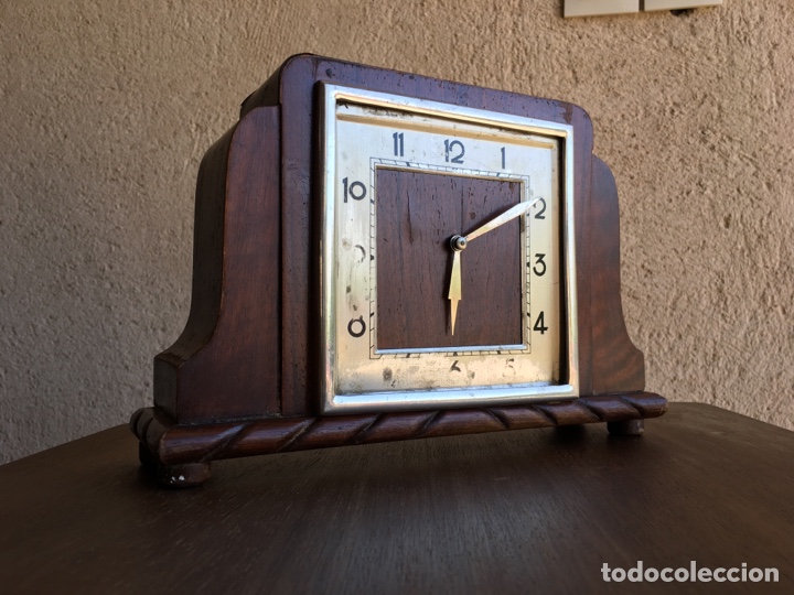 reloj despertador madera y metal - Compra venta en todocoleccion