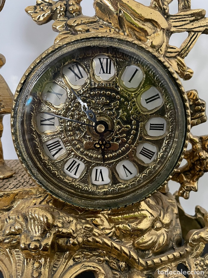 Relojes de carga manual: Reloj sobre mesa bronce - Foto 4