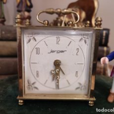 Relojes de carga manual: ANTIGUO RELOJ DESPERTADOR DORADO JERGER MADE IN GERMANY