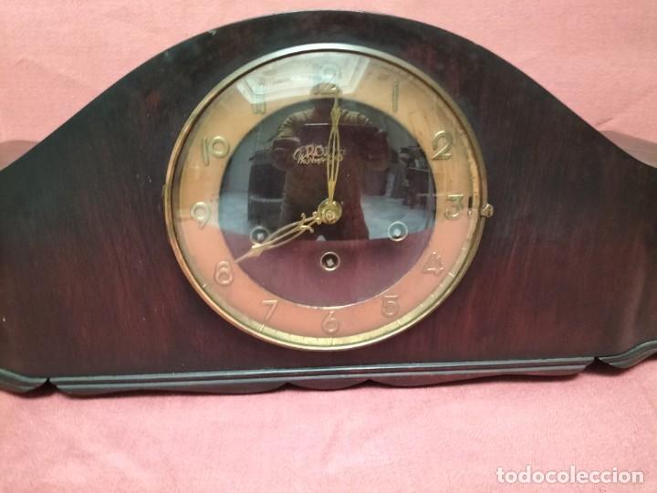 Relojes de carga manual: Reloj ingles de sobremesa tipo carrillon - Foto 2