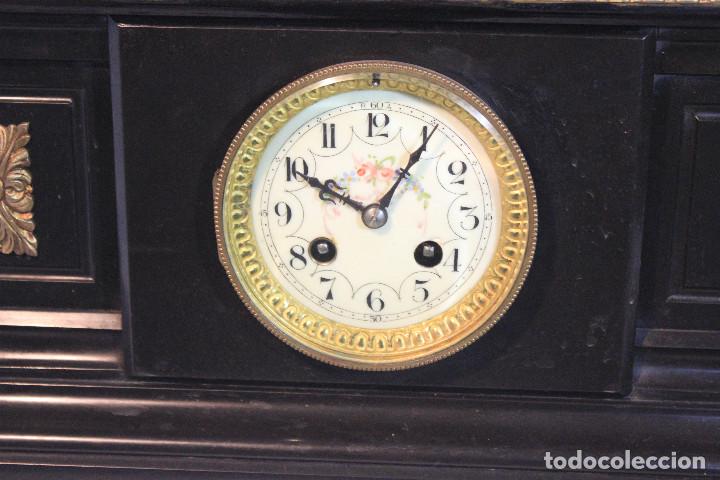 Relojes de carga manual: RELOJ DE MESA MARMOL SE&Ntilde;ORA BRONCE - Foto 10