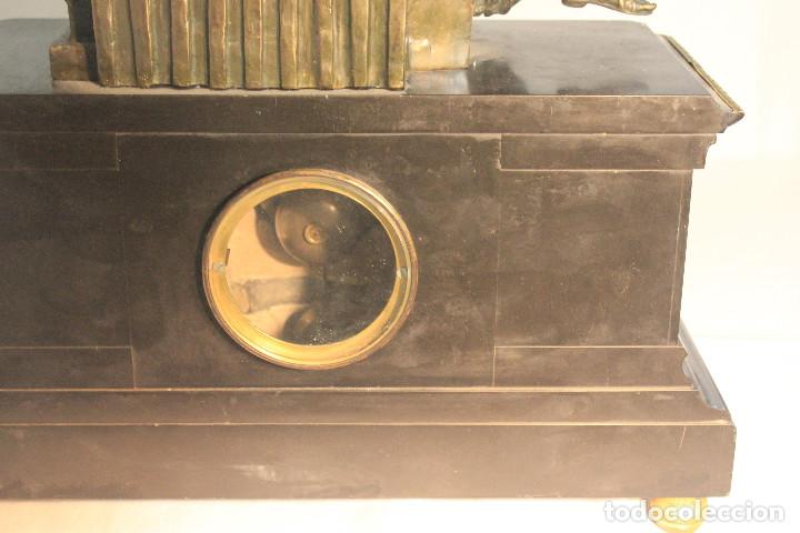 Relojes de carga manual: RELOJ DE MESA MARMOL SE&Ntilde;ORA BRONCE - Foto 18
