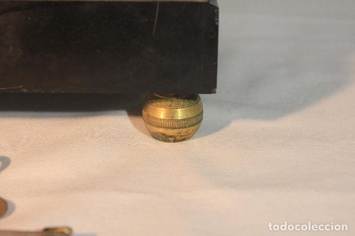 Relojes de carga manual: RELOJ DE MESA MARMOL SE&Ntilde;ORA BRONCE - Foto 21