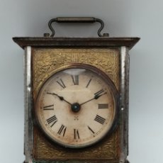 Relojes de carga manual: RELOJ CARRUAJE SOBREMESA HAU-HAC HAMBURG AMERICAN CLOCK. C. 1900. Lote 344072713