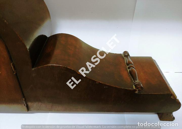 Relojes de carga manual: ANTIGUO RELOJ DE SOBREMESA O CHIMENEA - EN MADERA - - Foto 12