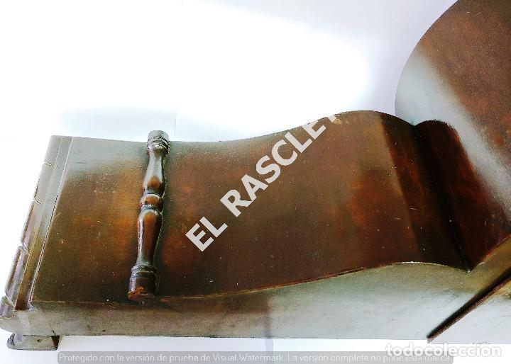 Relojes de carga manual: ANTIGUO RELOJ DE SOBREMESA O CHIMENEA - EN MADERA - - Foto 14