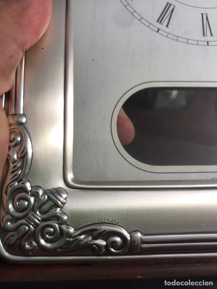Relojes de carga manual: Reloj de sobremesa de plata - Foto 3