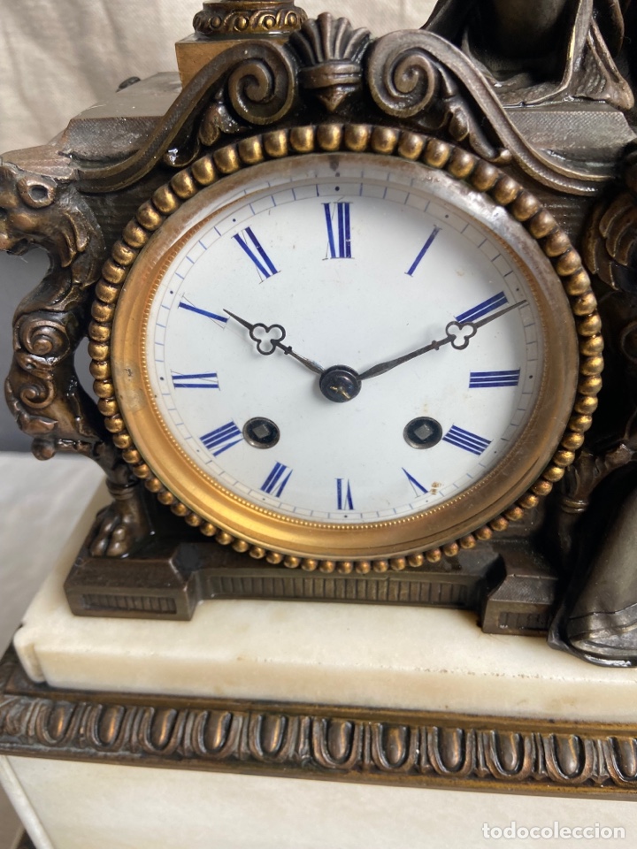 Relojes de carga manual: GRAN RELOJ DE BRONCE SIGLO XIX - Foto 2