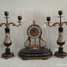 Relojes de carga manual: JUEGO DE RELOJ DE CHIMENEA, ESTILO A. C. F. SEVRES. Lote 348781860