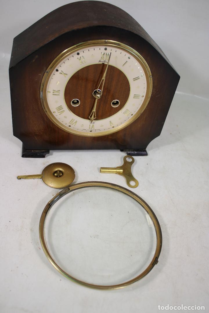 Relojes de carga manual: antiguo reloj de chimenea bentima - Foto 2