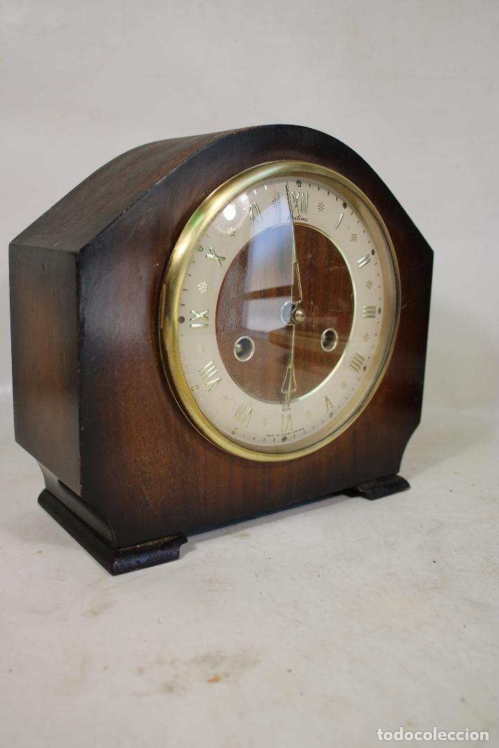 Relojes de carga manual: antiguo reloj de chimenea bentima - Foto 3