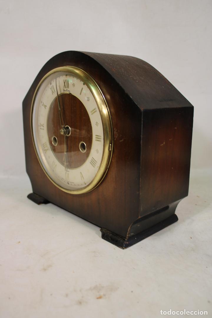 Relojes de carga manual: antiguo reloj de chimenea bentima - Foto 7