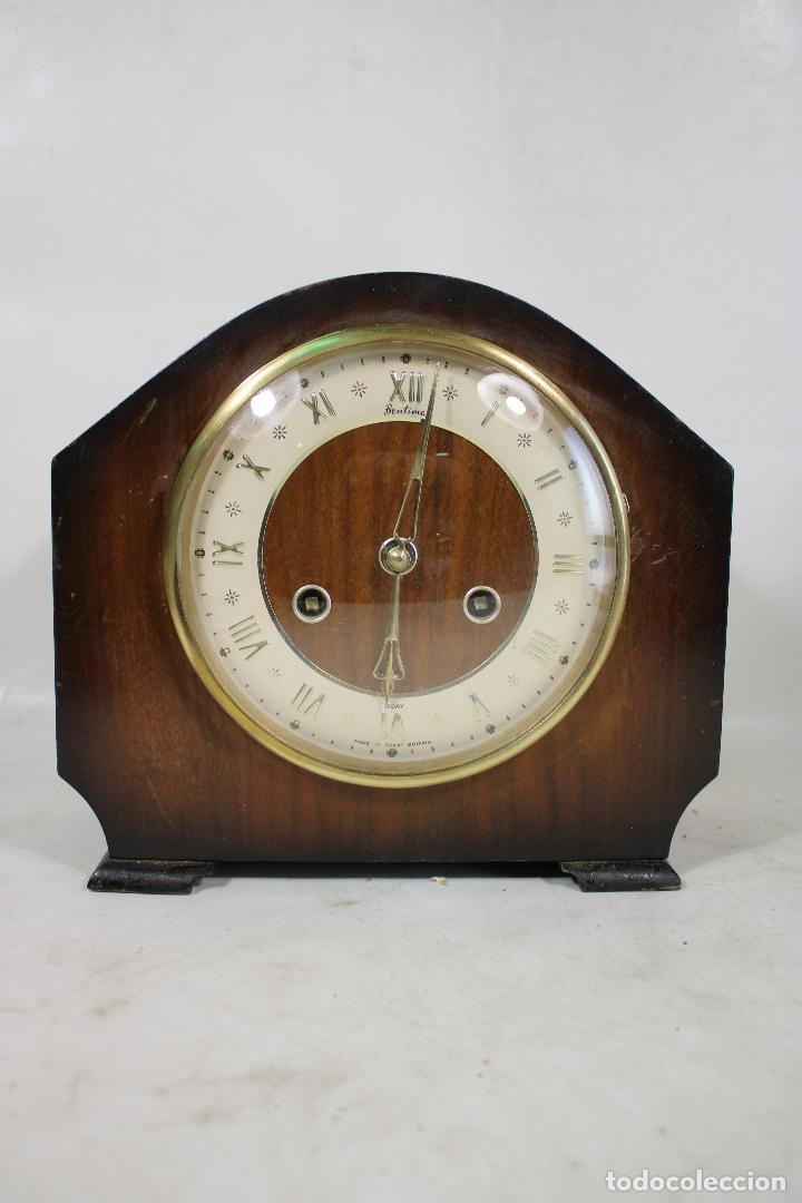 Relojes de carga manual: antiguo reloj de chimenea bentima - Foto 8
