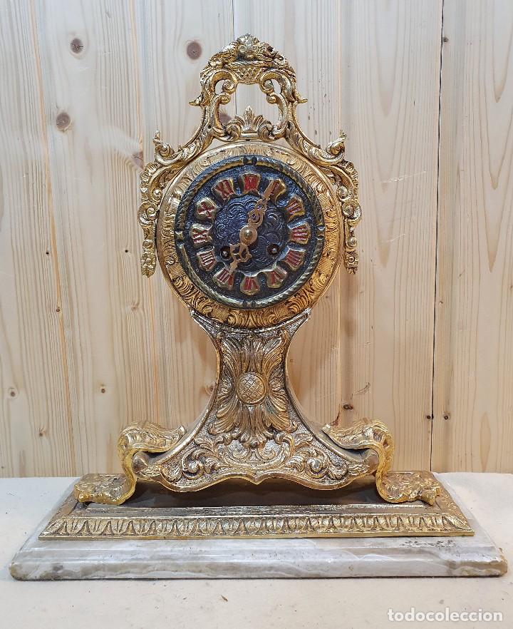 Relojes de carga manual: RELOJ DE SOBREMESA EN BRONCE - Foto 1