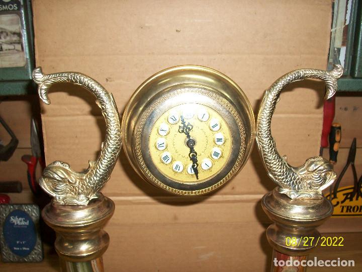 Relojes de carga manual: RELOJ ALEMAN-BASE DE MARMOL-FUNCIONA - Foto 2