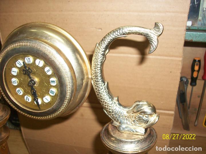 Relojes de carga manual: RELOJ ALEMAN-BASE DE MARMOL-FUNCIONA - Foto 4