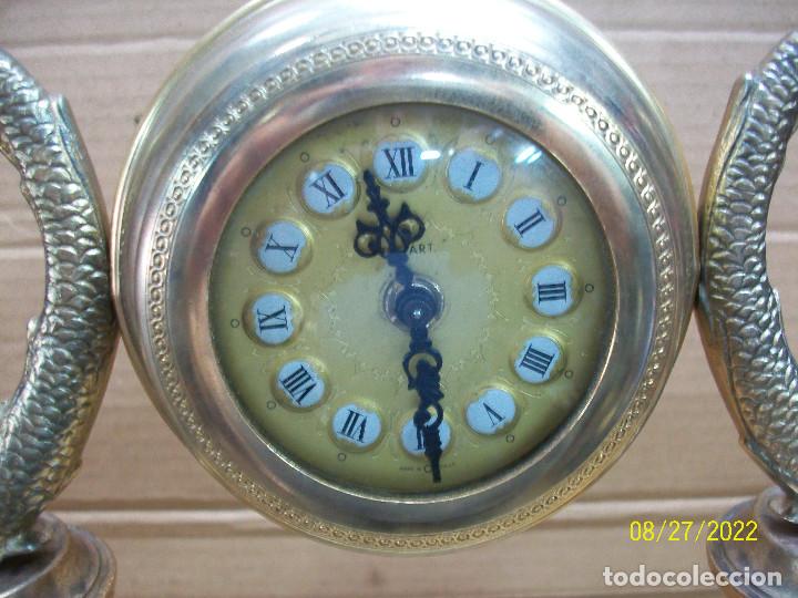 Relojes de carga manual: RELOJ ALEMAN-BASE DE MARMOL-FUNCIONA - Foto 5