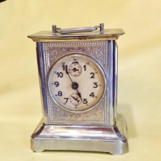 Relojes de carga manual: RELOJ DESPERTADOR DE CARRUAJE MAQUINARIA JUNGHANS ALEMANIA SIGLO XIX-XX FUNCIONA