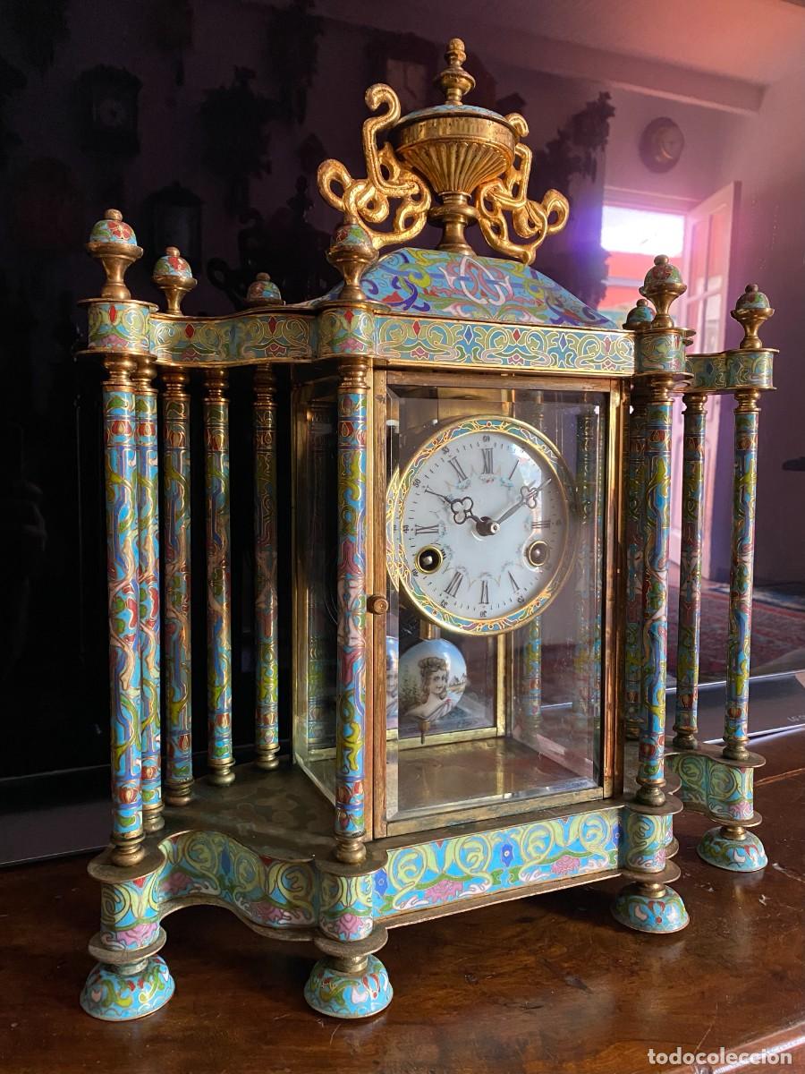 Relojes de carga manual: Reloj de sobremesa Cloisonne - Foto 2