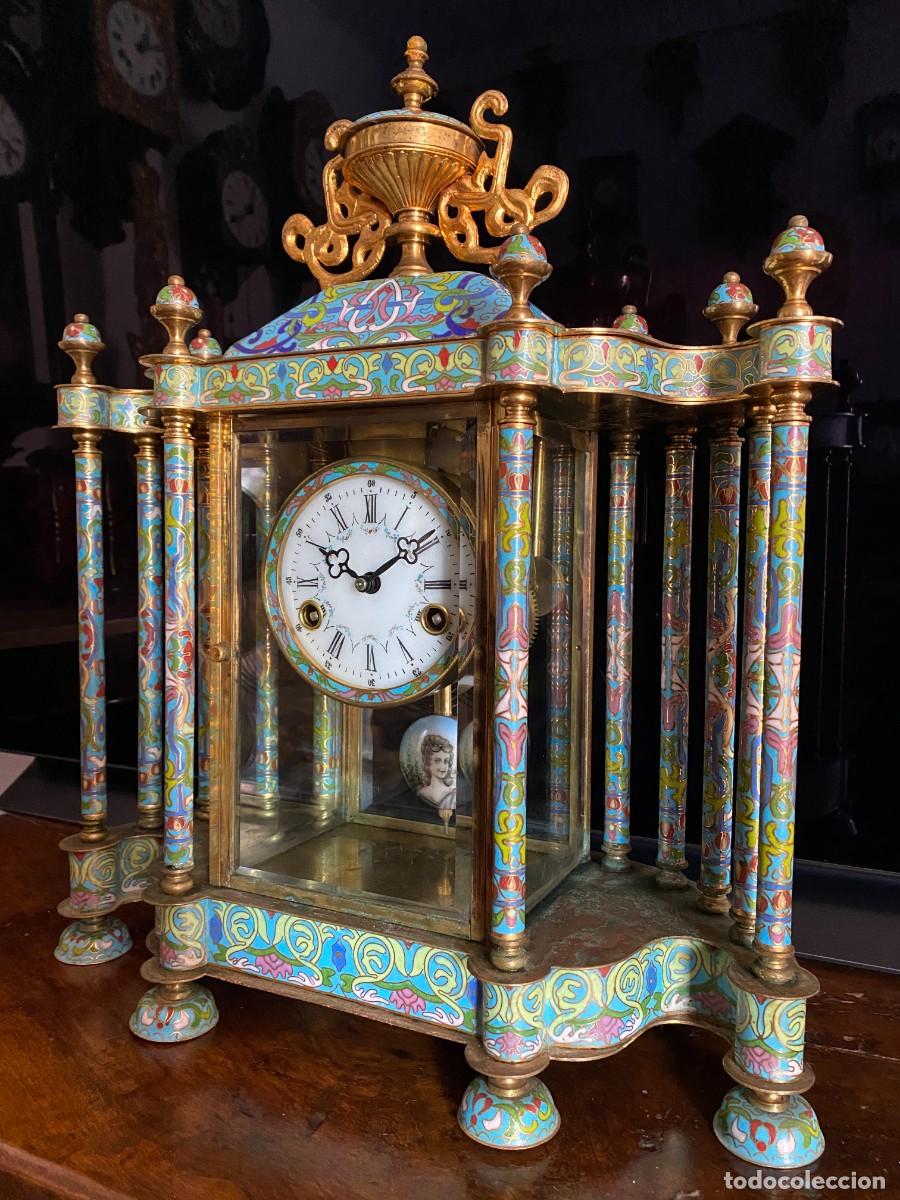 Relojes de carga manual: Reloj de sobremesa Cloisonne - Foto 3
