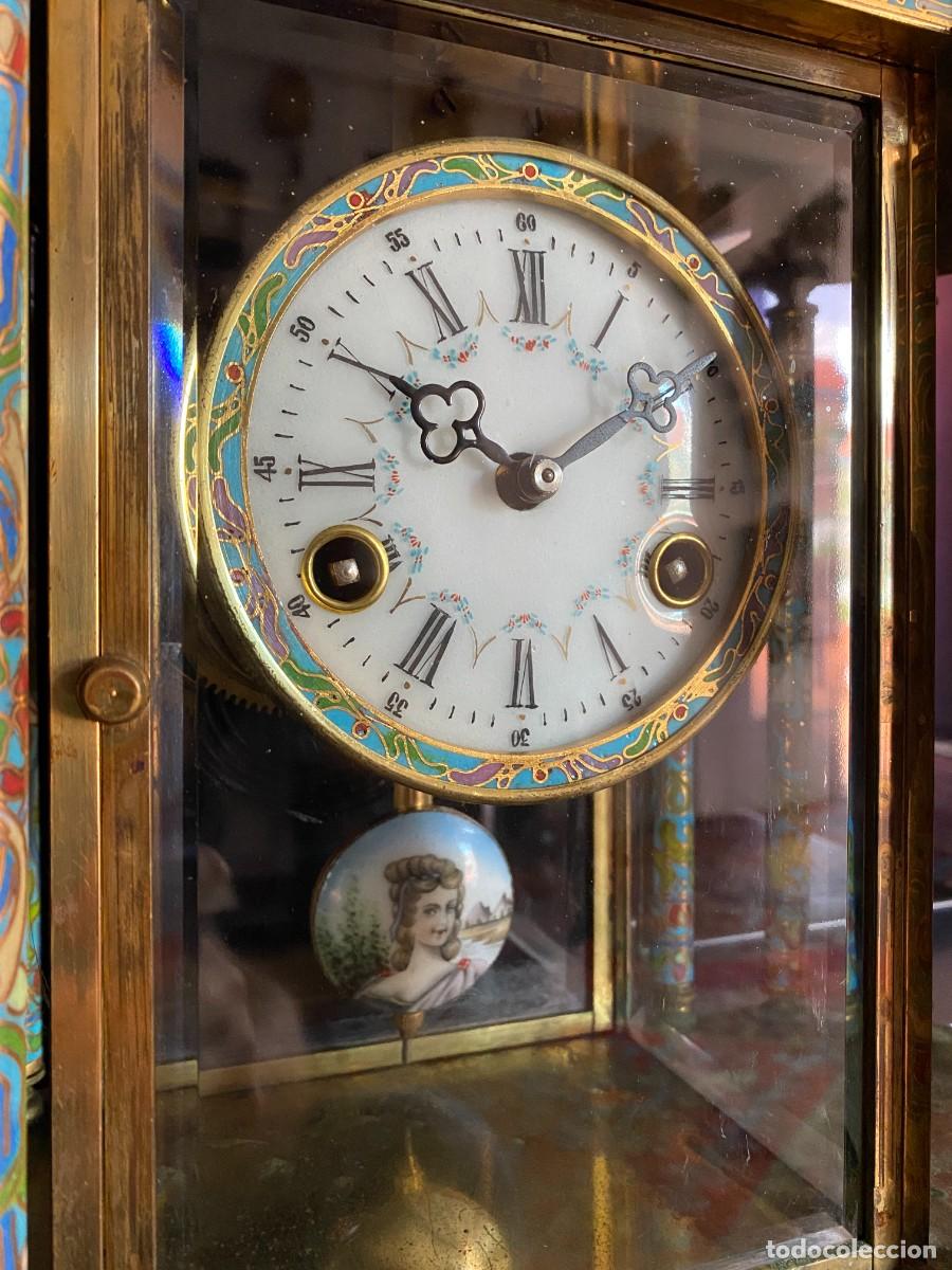 Relojes de carga manual: Reloj de sobremesa Cloisonne - Foto 9