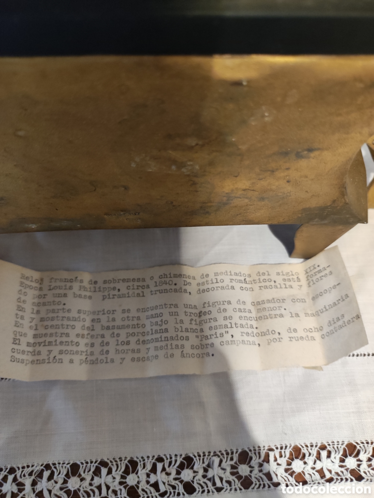 Relojes de carga manual: Reloj franc&eacute;s &eacute;poca Louis Philippe - Foto 9