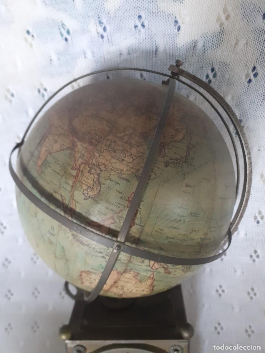 Relojes de carga manual: Reloj antiguo globo terr&aacute;queo - Foto 4