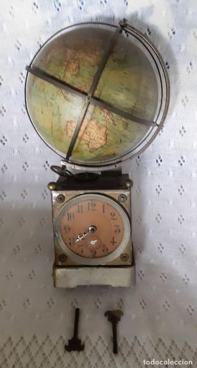 Relojes de carga manual: Reloj antiguo globo terr&aacute;queo - Foto 11