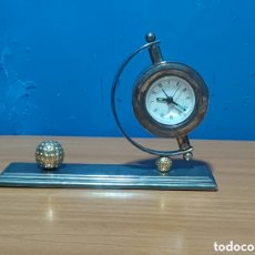 Relojes de carga manual: BONITO RELOJ GIRATORIO PLATEADO MEDIDAS 23X16. Lote 374448094