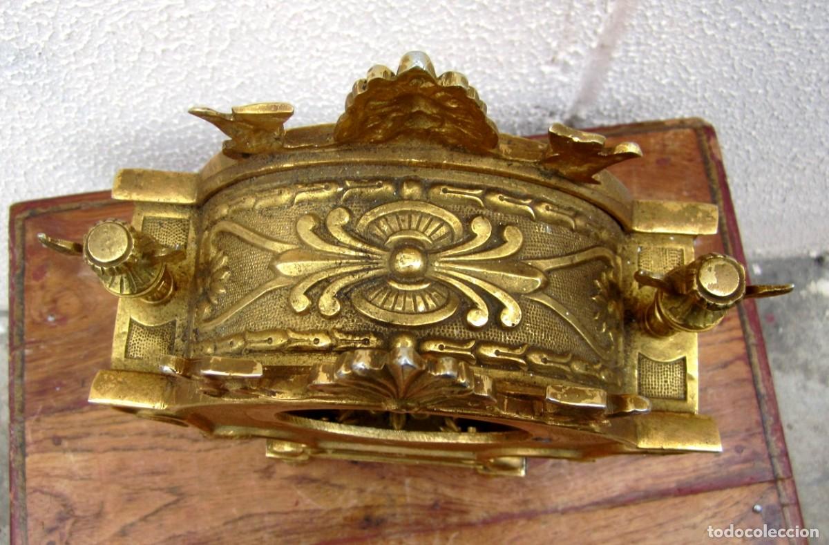 Relojes de carga manual: Reloj de bronce fundido, estilo imperio, frances - Foto 10
