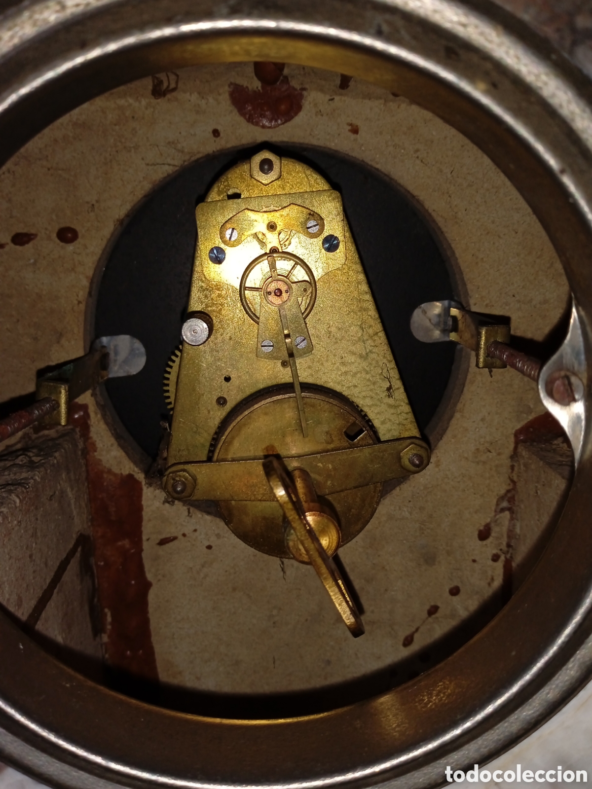 Relojes de carga manual: Reloj m&aacute;rmol art deco restaurar - Foto 3