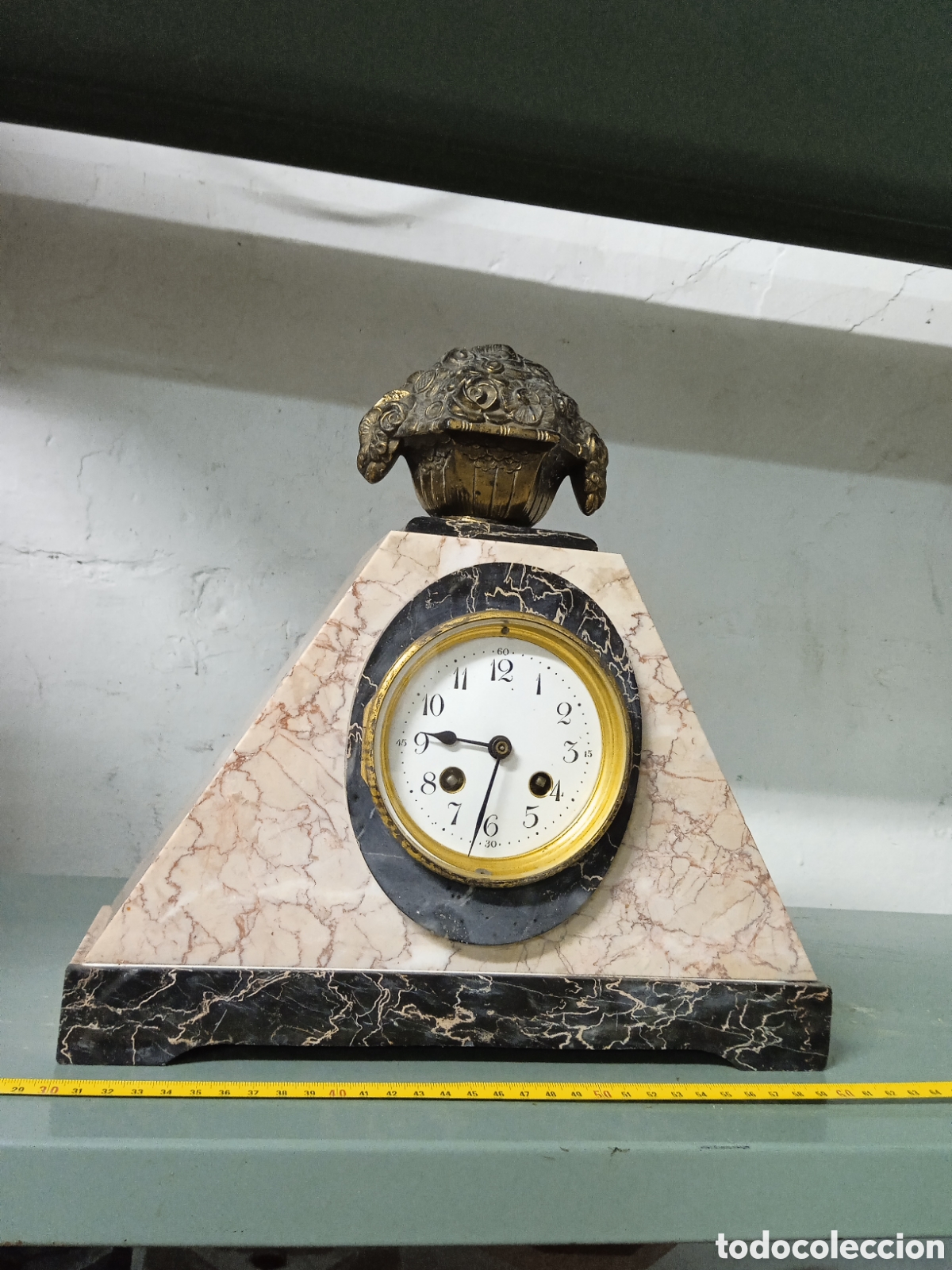Relojes de carga manual: Reloj m&aacute;rmol art deco restaurar - Foto 1