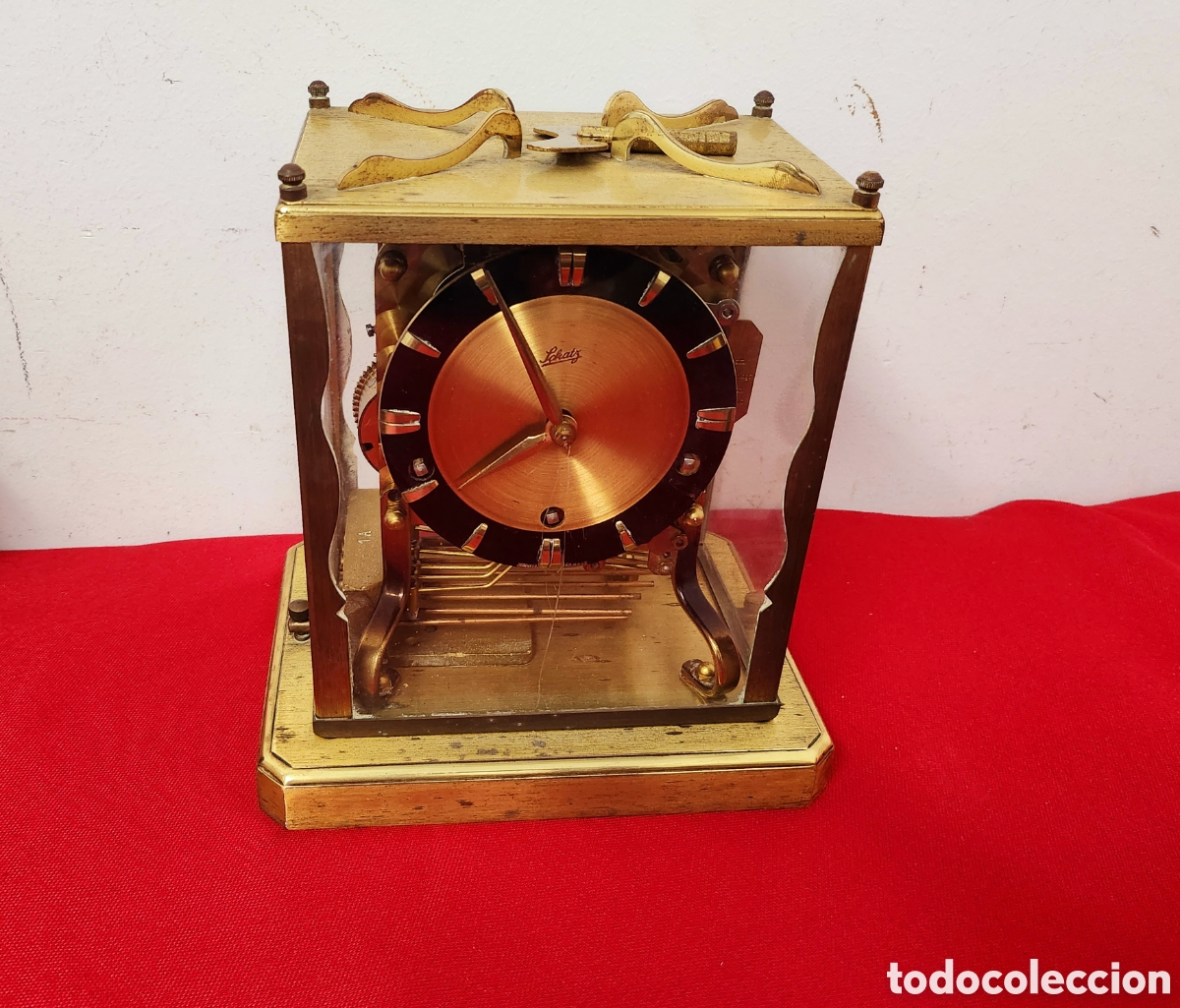 Pila de difícil inventar reloj sobremesa aleman schatz en bronce con lla - Compra venta en  todocoleccion