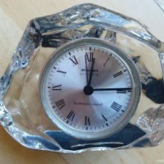 Relojes de carga manual: RELOJ SOBREMESA DE CRISTAL STAIGER HF QUARTZ BARTHMANN CRISTALL