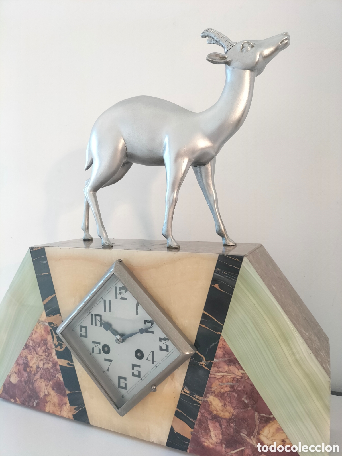 Relojes de carga manual: ART DECO reloj sobremesa - Foto 4