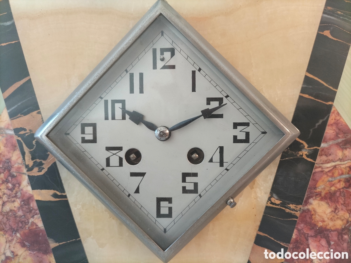 Relojes de carga manual: ART DECO reloj sobremesa - Foto 6