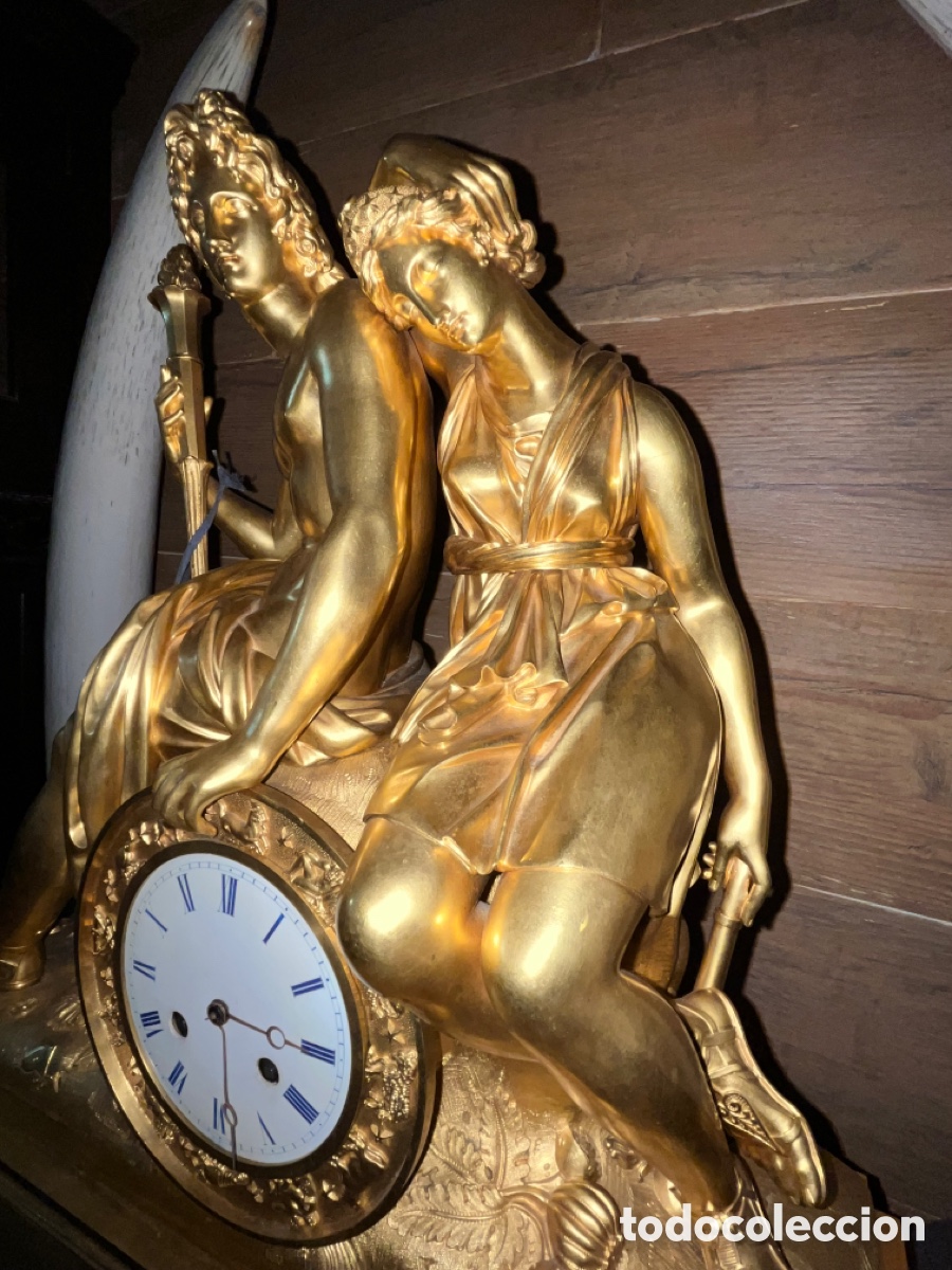 Relojes de carga manual: Reloj franc&eacute;s de bronce - Foto 4