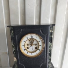 Relojes de carga manual: IMPORTANTE RELOJ DE SOBREMESA FRANCÉS, MÁRMOL. Lote 402411199