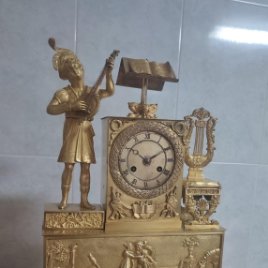 Reloj primer imperio de bronce al mercurio oro fino CIRCA 1800 1810 buen estado funciona MIRA