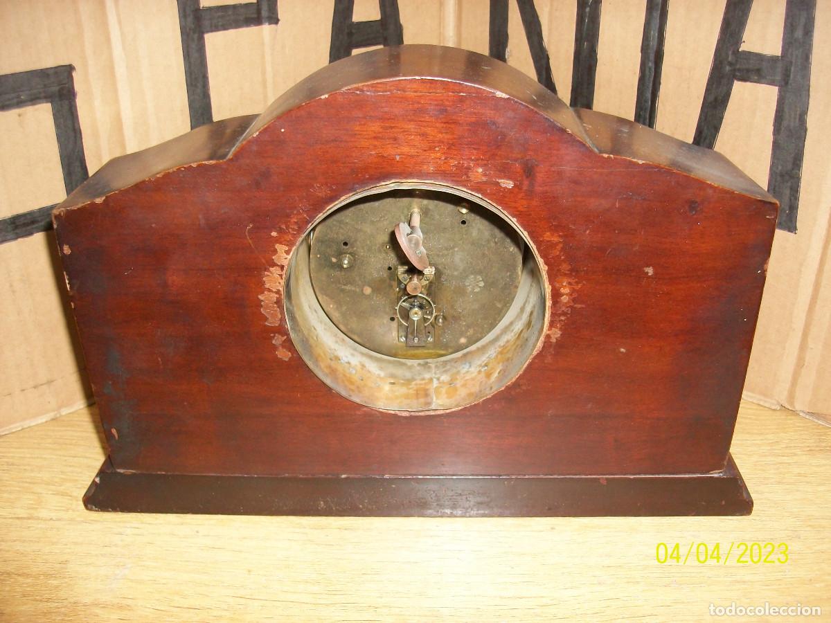 Relojes de carga manual: ANTIGUO RELOJ SUIZO-CAOBA - Foto 3