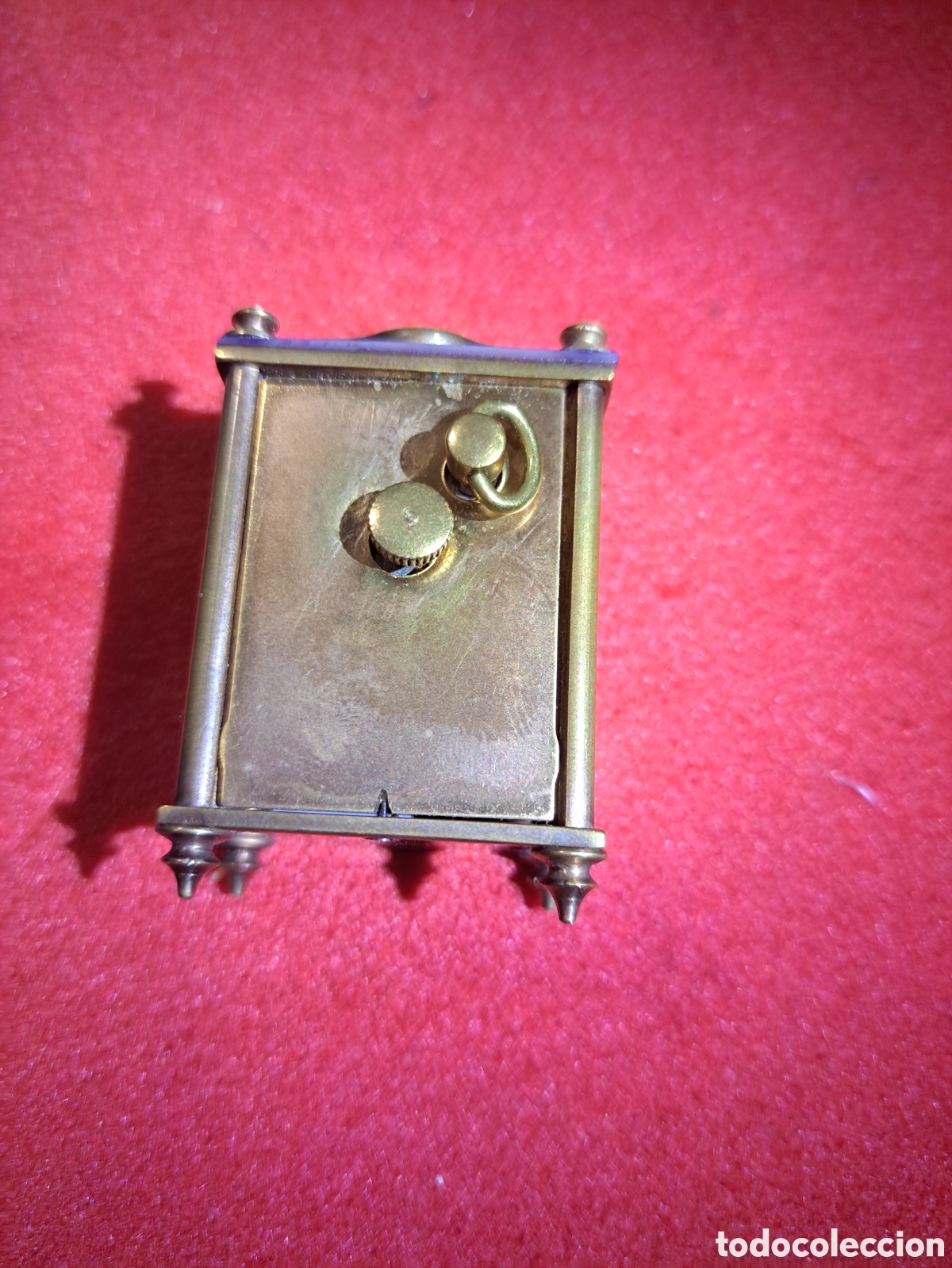 Relojes de carga manual: Reloj de sobremesa de n&aacute;car y bronce - Foto 3