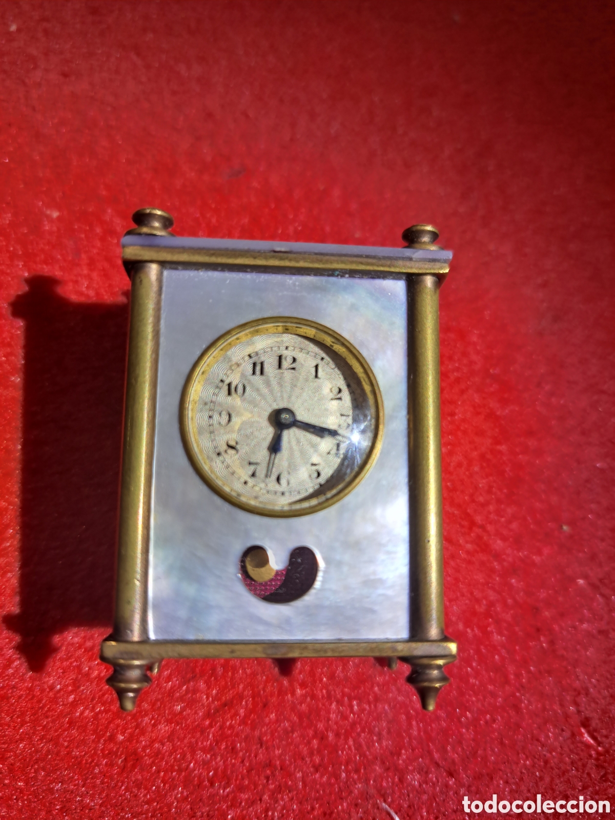 Relojes de carga manual: Reloj de sobremesa de n&aacute;car y bronce - Foto 1