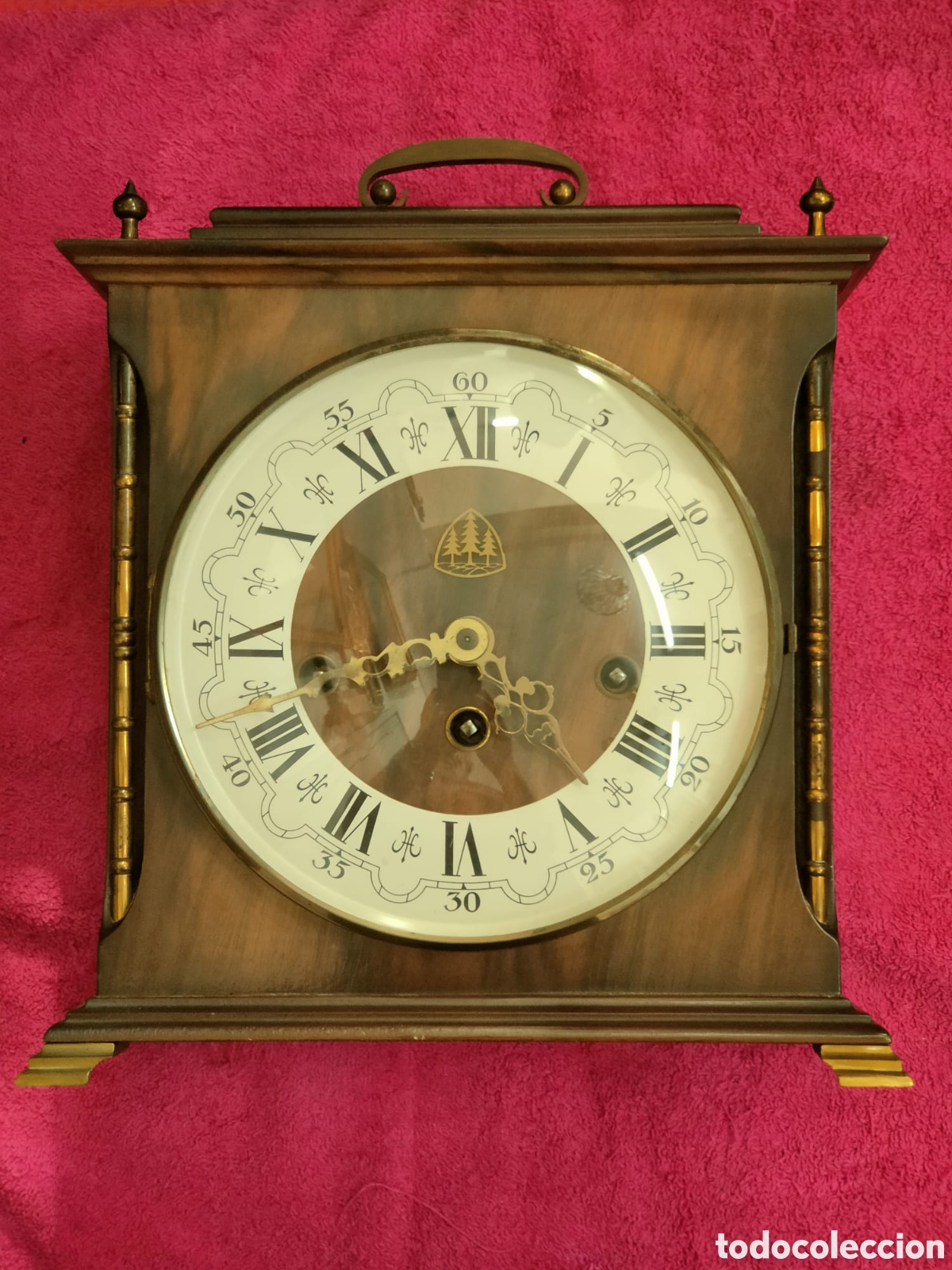 Relojes de carga manual: Reloj de sobre mesa alem&aacute;n - Foto 1