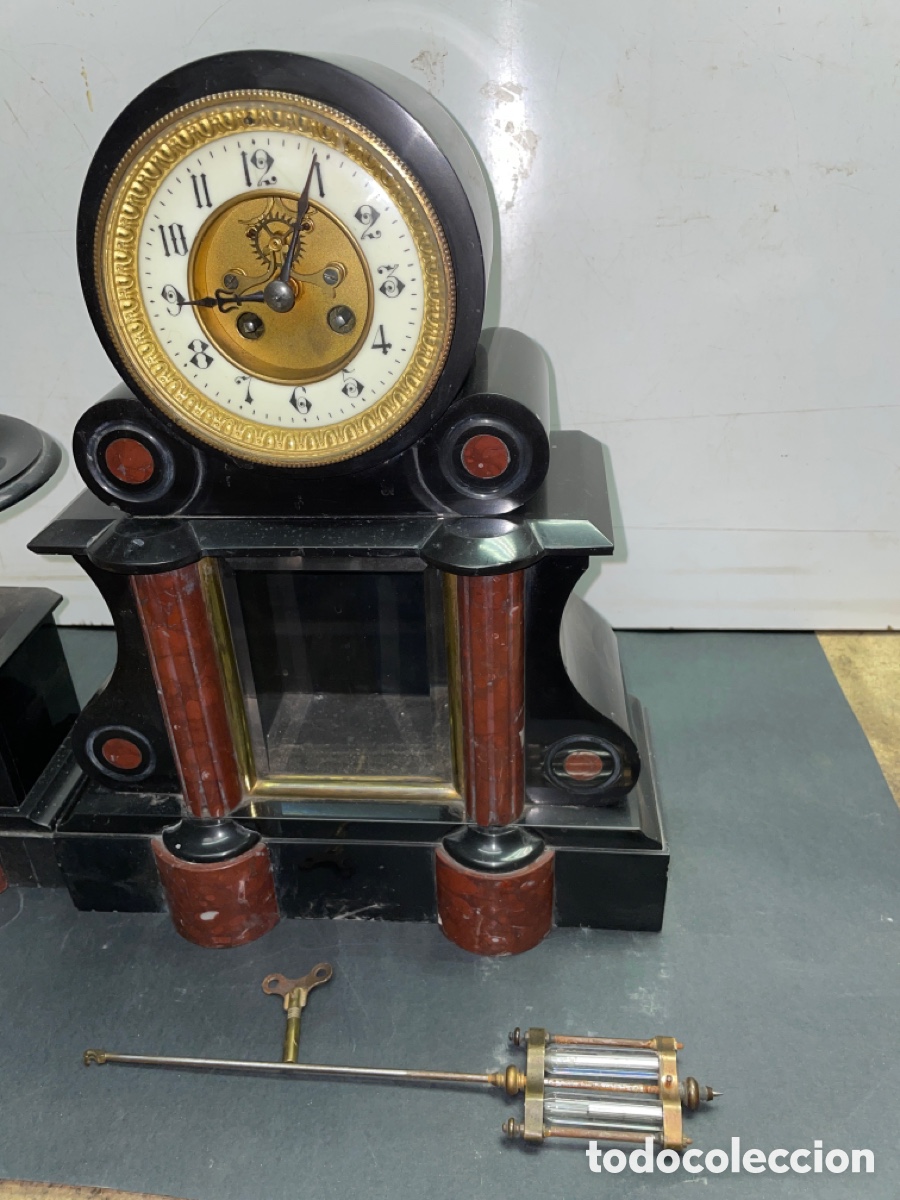 Relojes de carga manual: Reloj de sobremesa pendulo de mercurio - Foto 6