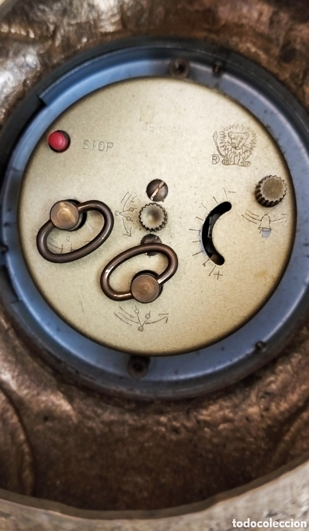 Relojes de carga manual: Reloj de bronce jinete a caballo.. - Foto 5